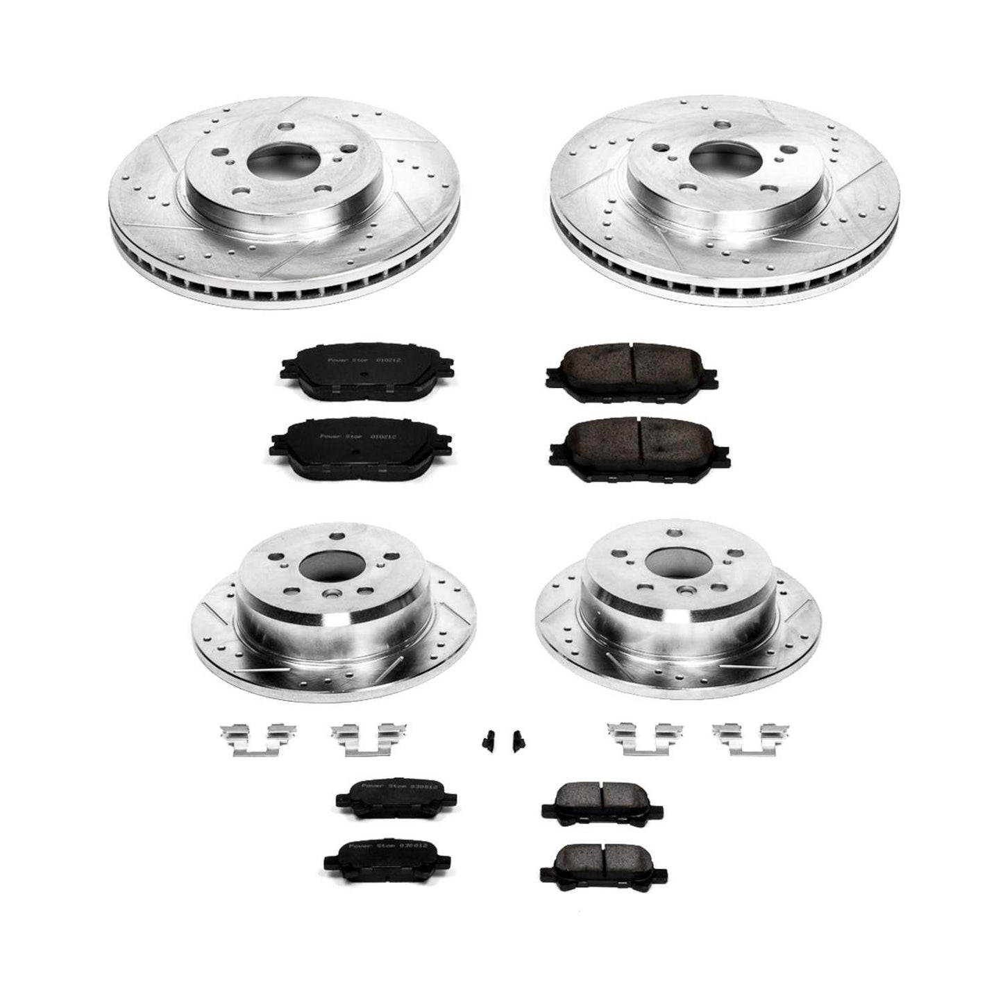 PowerStop Power Stop 2002 Toyota Camry Front & Rear Z23 Evolution Sport Brake Kit K2415