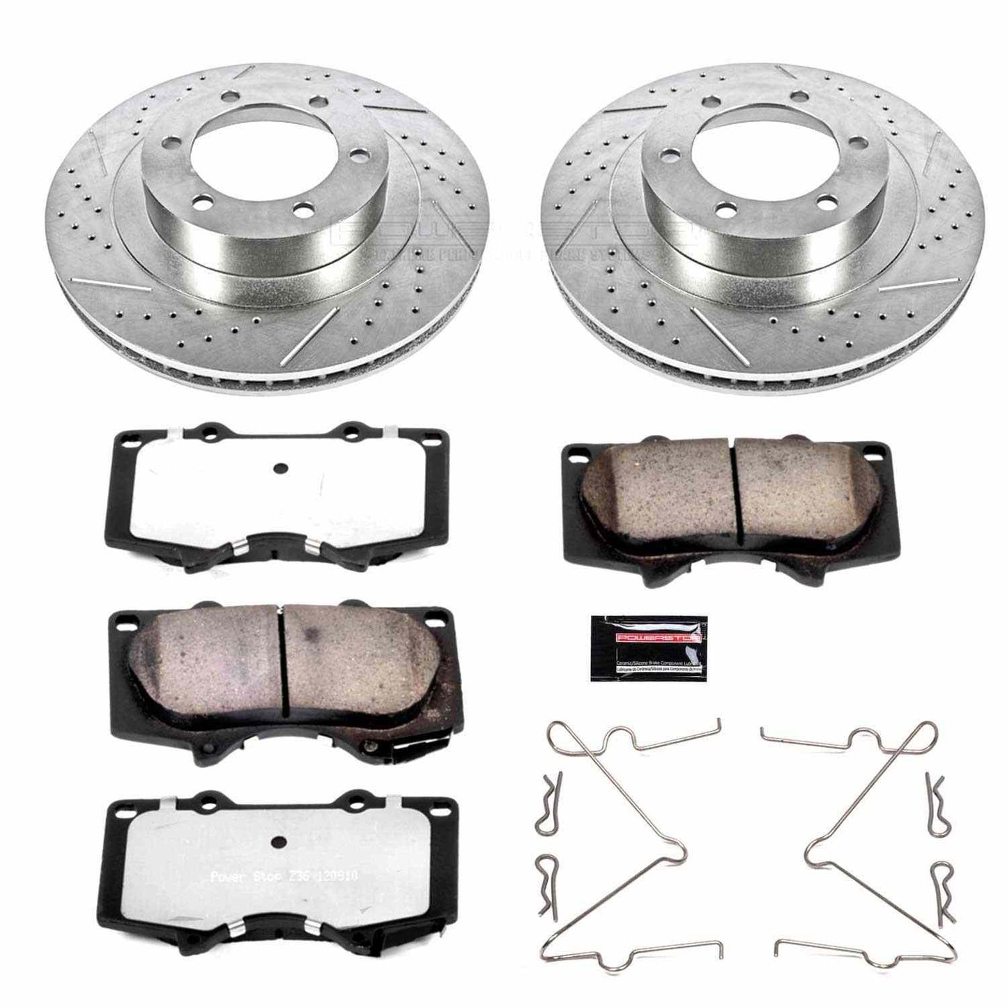PowerStop Power Stop 03-09 Lexus GX470 Front Z36 Truck & Tow Brake Kit K2421-36