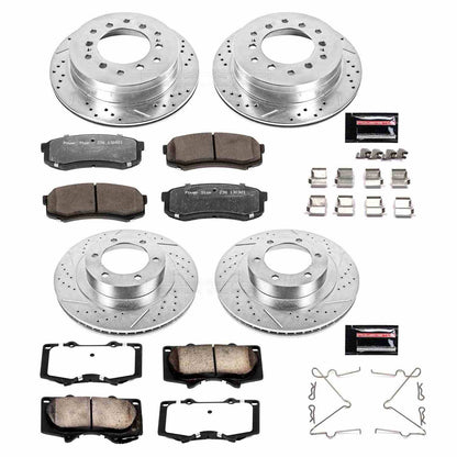 PowerStop Power Stop 03-09 Lexus GX470 Front & Rear Z36 Truck & Tow Brake Kit K2422-36