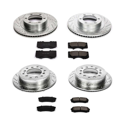 PowerStop Power Stop 03-09 Lexus GX470 Front & Rear Z23 Evolution Sport Brake Kit K2422