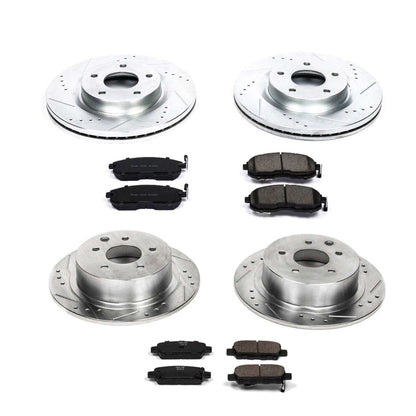 PowerStop Power Stop 10-13 Nissan Altima Front & Rear Z23 Evolution Sport Brake Kit K242