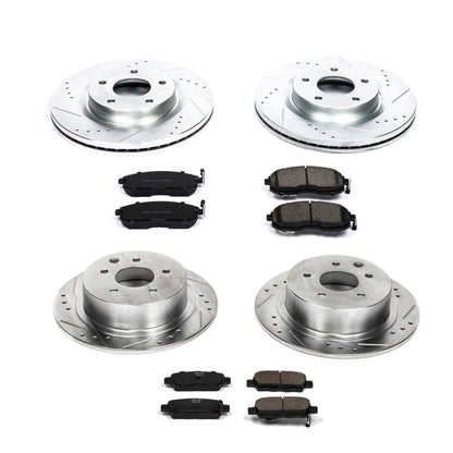 PowerStop Power Stop 10-13 Nissan Altima Front & Rear Z23 Evolution Sport Brake Kit K242