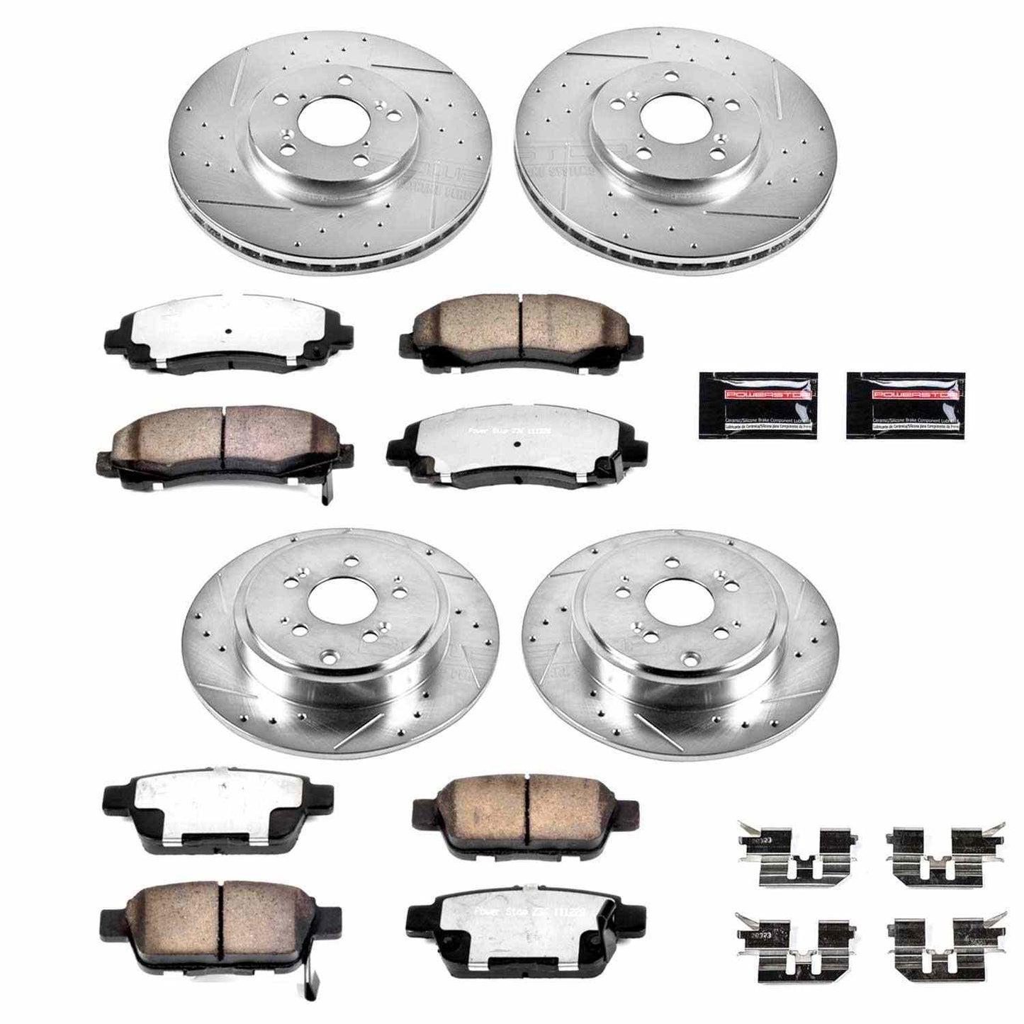 PowerStop Power Stop 06-11 Honda Ridgeline Front & Rear Z36 Truck & Tow Brake Kit K2430-36