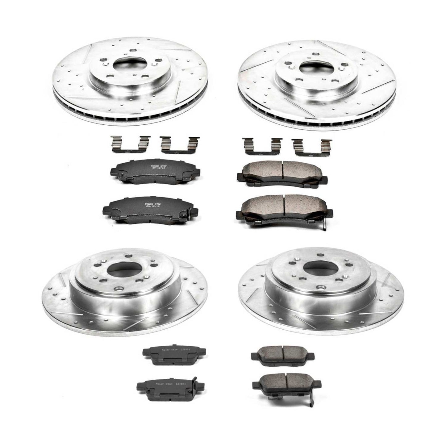 PowerStop Power Stop 06-11 Honda Ridgeline Front & Rear Z23 Evolution Sport Brake Kit K2430