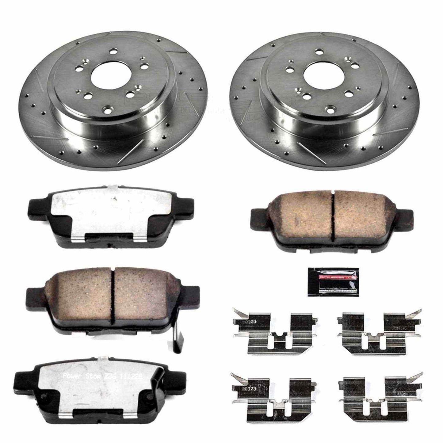 PowerStop Power Stop 06-14 Honda Ridgeline Rear Z36 Truck & Tow Brake Kit K2431-36