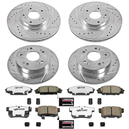 PowerStop Power Stop 06-11 Honda Civic Front & Rear Z26 Street Warrior Brake Kit K2440-26