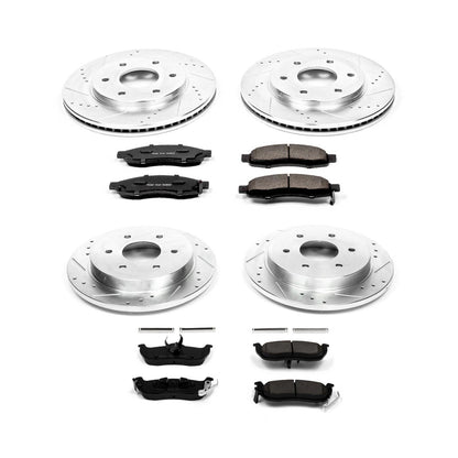 PowerStop Power Stop 04-05 Infiniti QX56 Front & Rear Z23 Evolution Sport Brake Kit K2443