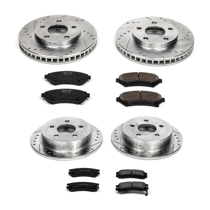 PowerStop Power Stop 04-05 Buick Century Front & Rear Z23 Evolution Sport Brake Kit K2554