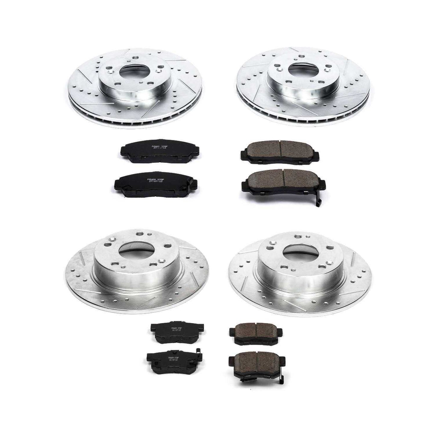 PowerStop Power Stop 03-07 Honda Accord Front & Rear Z23 Evolution Sport Brake Kit K2557