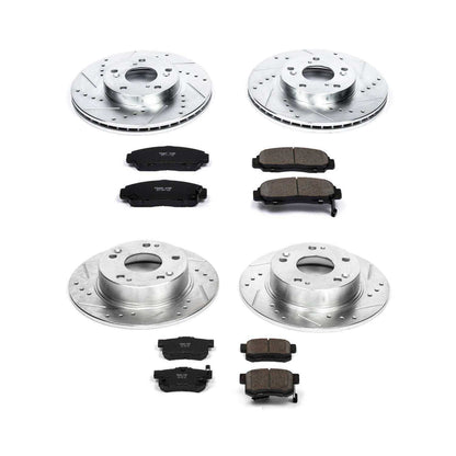 PowerStop Power Stop 03-07 Honda Accord Front & Rear Z23 Evolution Sport Brake Kit K2557