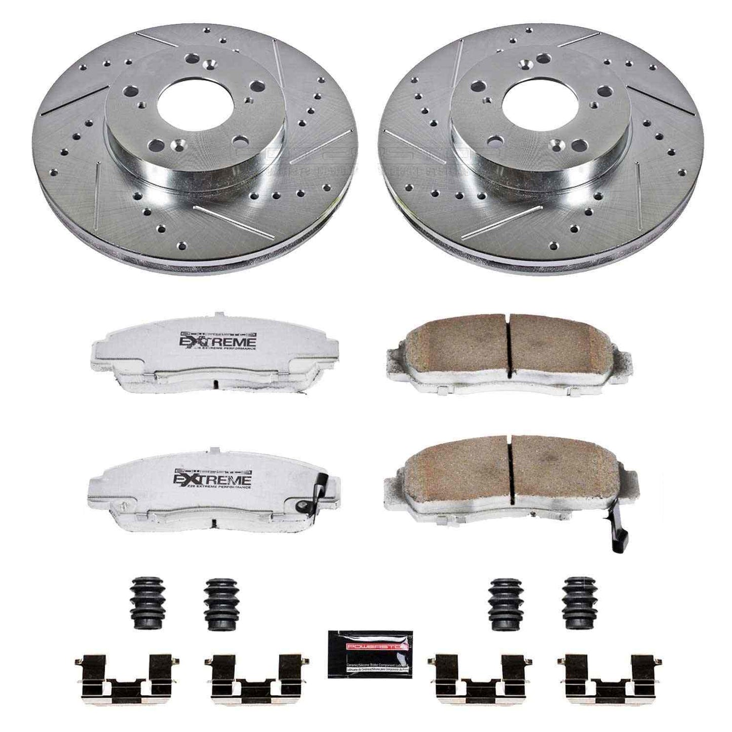 PowerStop Power Stop 03-07 Honda Accord Front Z26 Street Warrior Brake Kit K2558-26