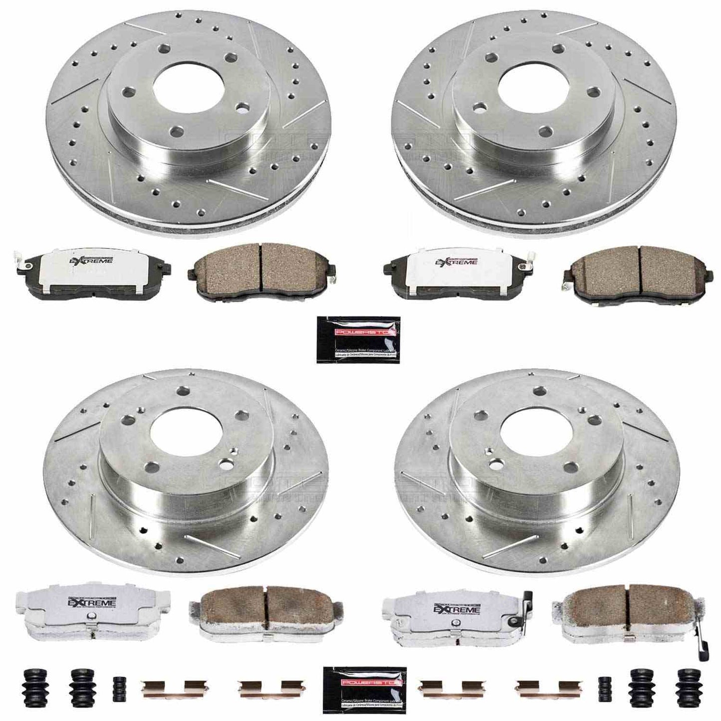 PowerStop Power Stop 99-01 Nissan Maxima Front & Rear Z26 Street Warrior Brake Kit K2704-26
