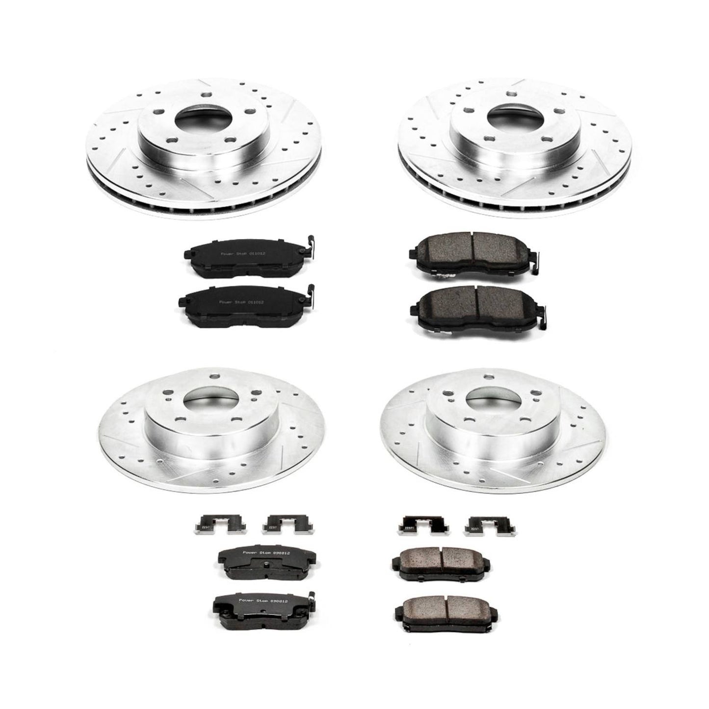PowerStop Power Stop 2001 Nissan Maxima Front & Rear Z23 Evolution Sport Brake Kit K2705