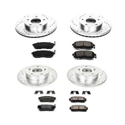 PowerStop Power Stop 2001 Nissan Maxima Front & Rear Z23 Evolution Sport Brake Kit K2705