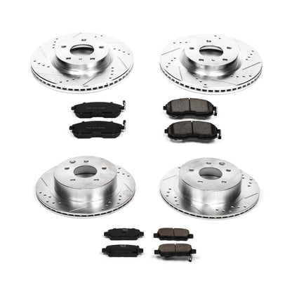 PowerStop Power Stop 03-05 Infiniti G35 Front & Rear Z23 Evolution Sport Brake Kit K2710