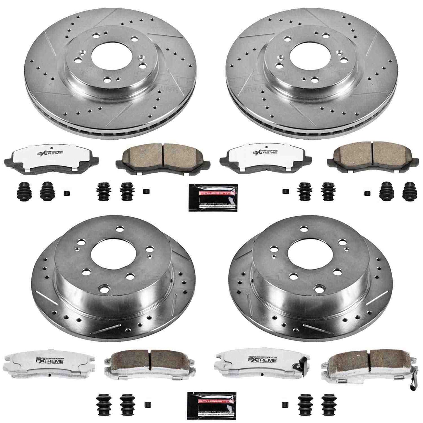 PowerStop Power Stop 06-12 Mitsubishi Eclipse Front & Rear Z26 Street Warrior Brake Kit K2711-26