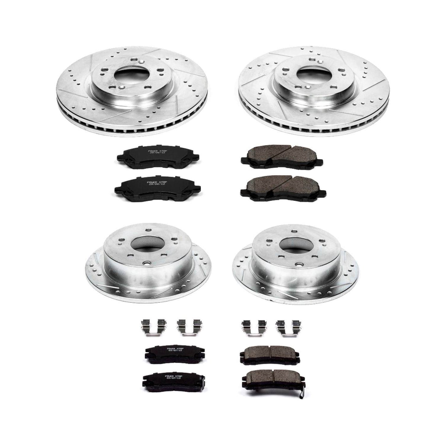 PowerStop Power Stop 06-12 Mitsubishi Eclipse Front & Rear Z23 Evolution Sport Brake Kit K2711