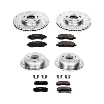 PowerStop Power Stop 06-12 Mitsubishi Eclipse Front & Rear Z23 Evolution Sport Brake Kit K2711