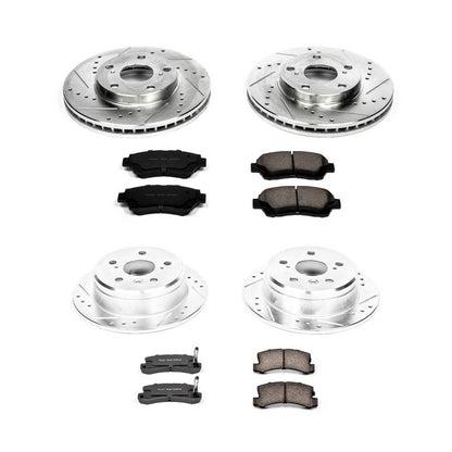 PowerStop Power Stop 92-96 Toyota Camry Front & Rear Z23 Evolution Sport Brake Kit K2714