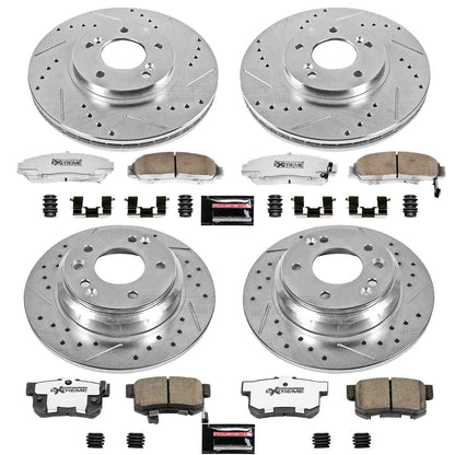 PowerStop Power Stop 99-01 Acura RL Front & Rear Z26 Street Warrior Brake Kit K2715-26