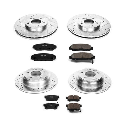 PowerStop Power Stop 99-01 Acura RL Front & Rear Z23 Evolution Sport Brake Kit K2715
