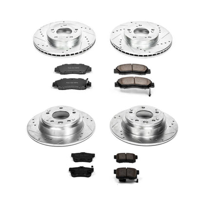 PowerStop Power Stop 91-95 Acura Legend Front & Rear Z23 Evolution Sport Brake Kit K2717