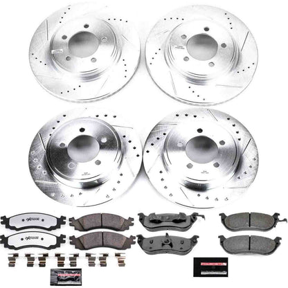 PowerStop Power Stop 2006 Mercury Mountaineer Front & Rear Z36 Truck & Tow Brake Kit K2721-36