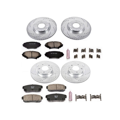 PowerStop Power Stop 04-08 Mazda RX-8 Front & Rear Z23 Evolution Sport Brake Kit K2725