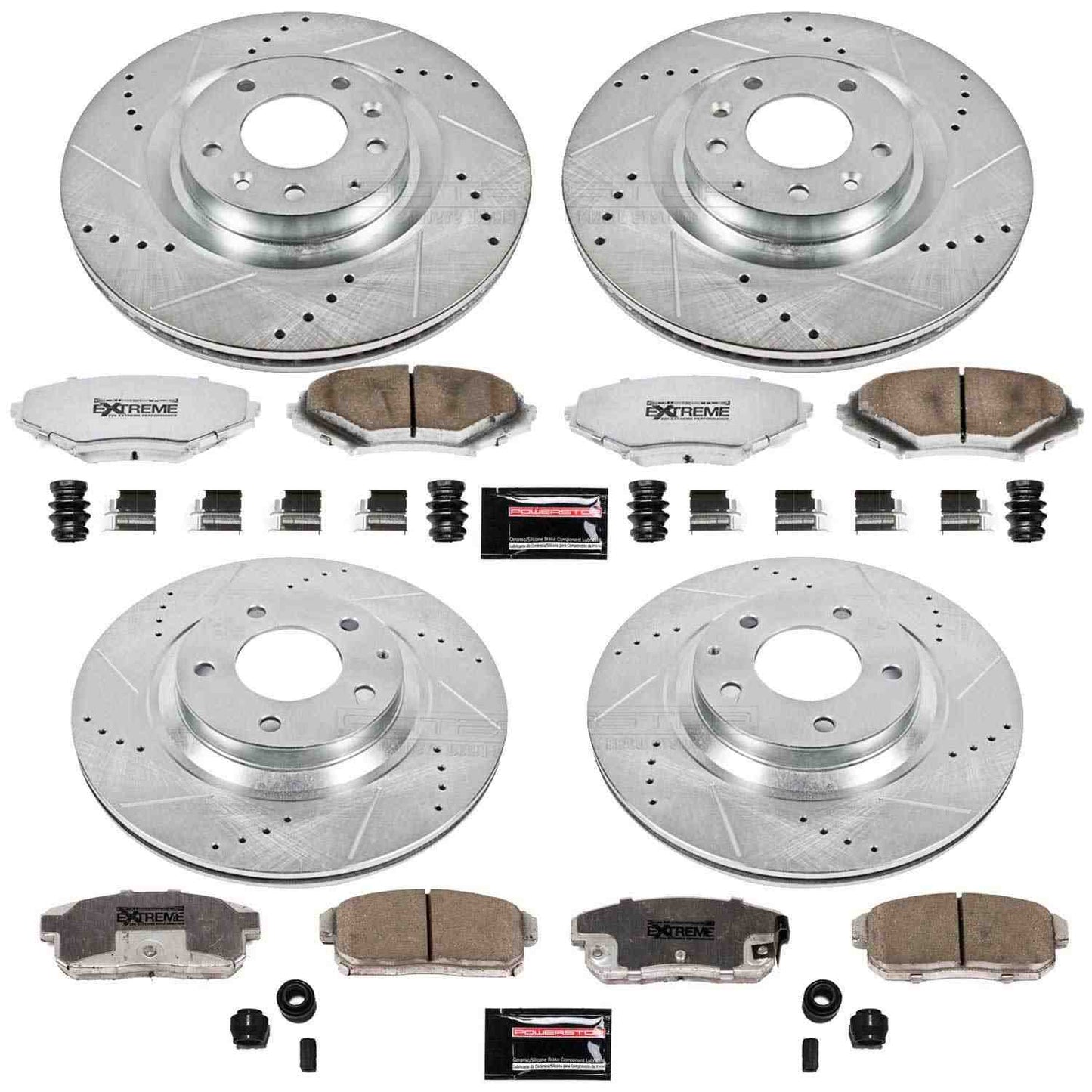 PowerStop Power Stop 04-11 Mazda RX-8 Front & Rear Z26 Street Warrior Brake Kit K2727-26