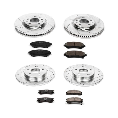 PowerStop Power Stop 2004 Cadillac Seville Front & Rear Z23 Evolution Sport Brake Kit K2733