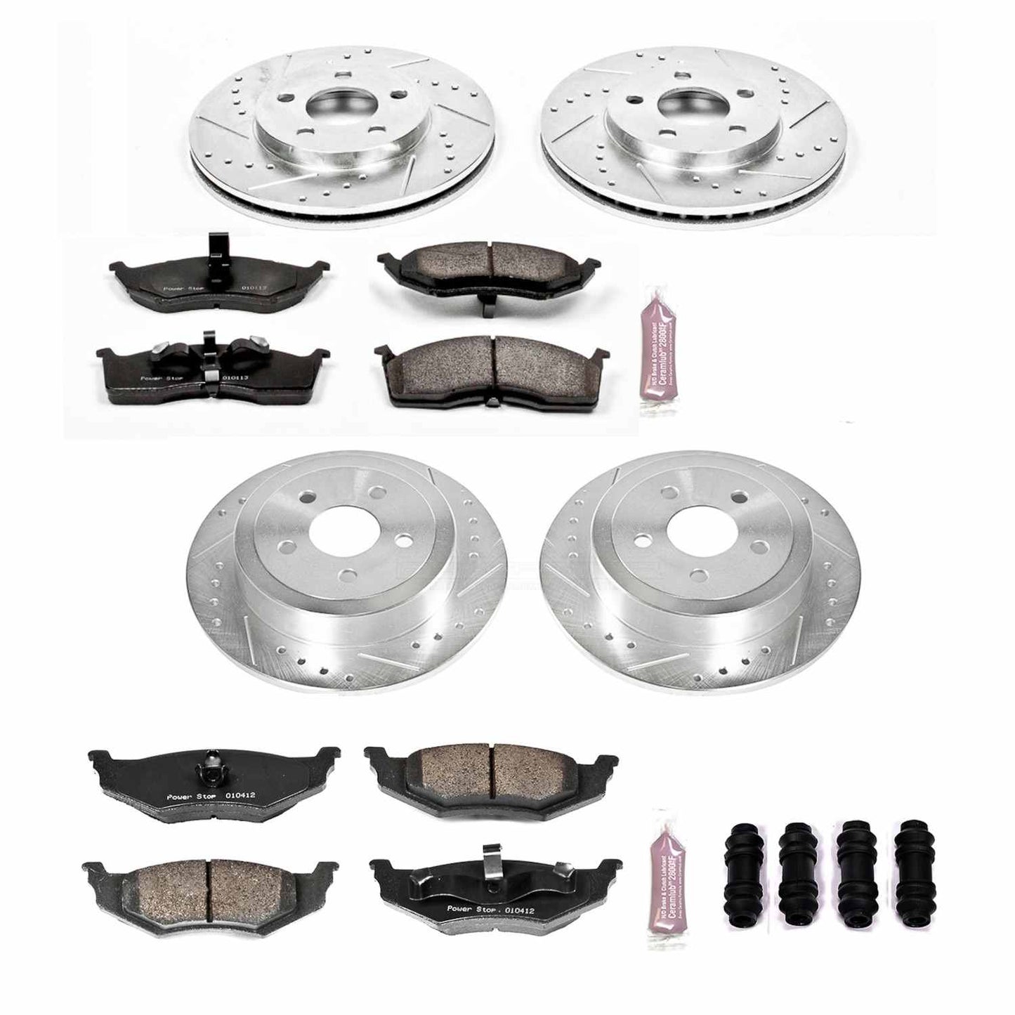 PowerStop Power Stop 00-05 Dodge Neon Front & Rear Z23 Evolution Sport Brake Kit K2734