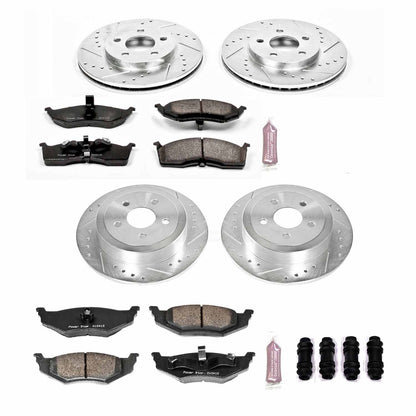 PowerStop Power Stop 00-05 Dodge Neon Front & Rear Z23 Evolution Sport Brake Kit K2734