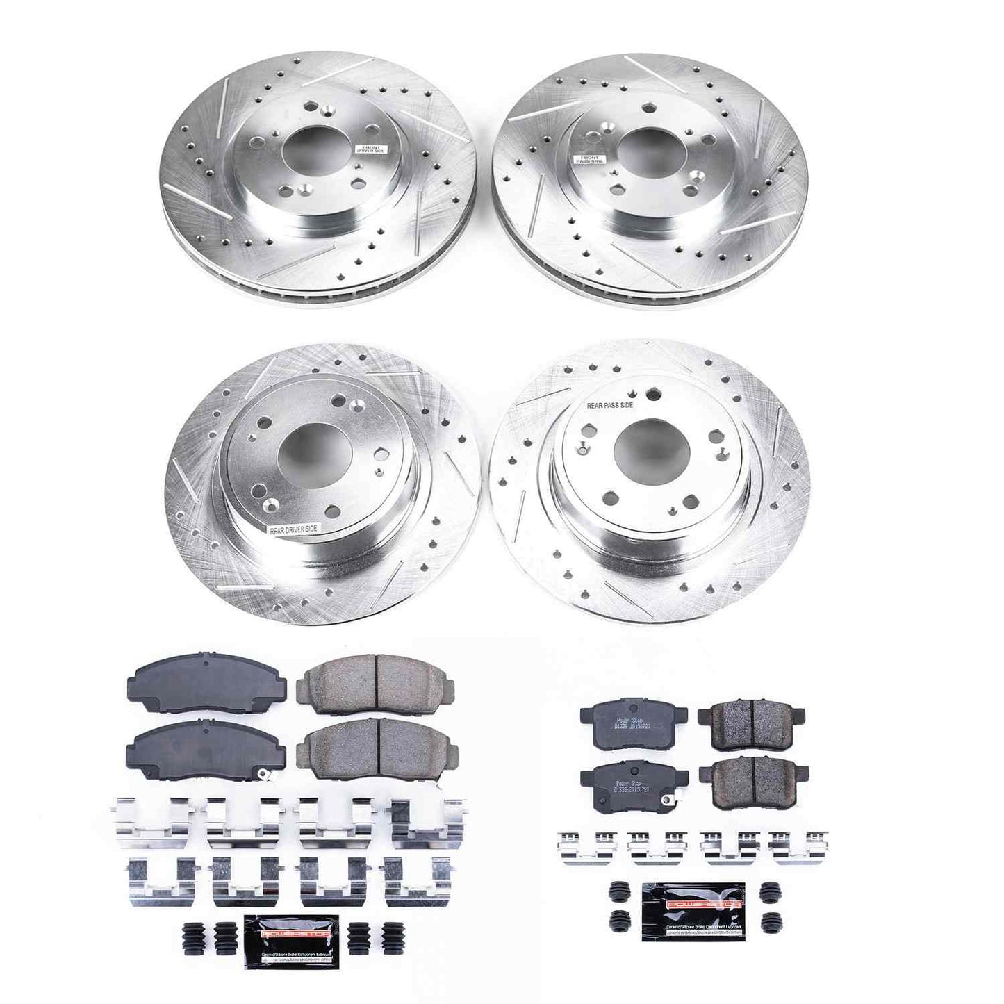 PowerStop Power Stop 09-10 Acura TSX Front & Rear Z23 Evolution Sport Brake Kit K2742
