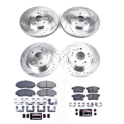 PowerStop Power Stop 09-10 Acura TSX Front & Rear Z23 Evolution Sport Brake Kit K2742