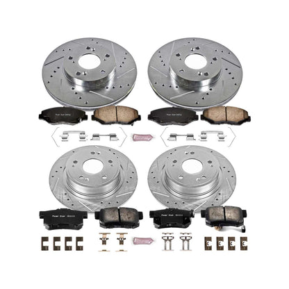 PowerStop Power Stop 2005 Honda Accord Front & Rear Z23 Evolution Sport Brake Kit K2745