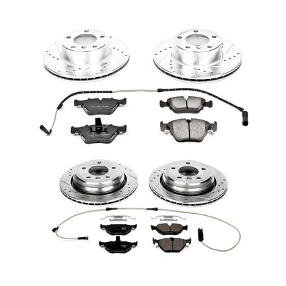 PowerStop Power Stop 01-03 BMW 525i Front & Rear Z23 Evolution Sport Brake Kit K2747