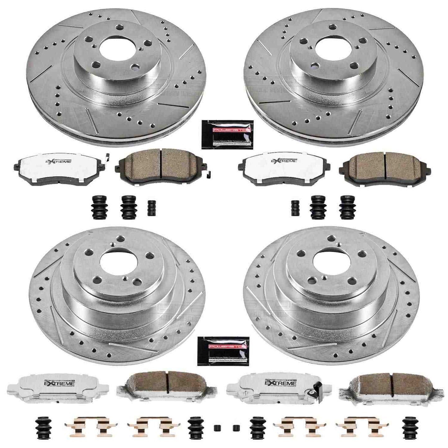 PowerStop Power Stop 04-06 Subaru Baja Front & Rear Z26 Street Warrior Brake Kit K2748-26