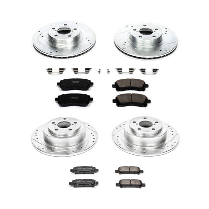PowerStop Power Stop 00-02 Subaru Legacy Front & Rear Z23 Evolution Sport Brake Kit K2749