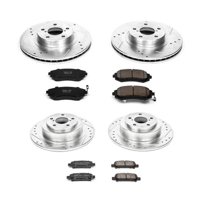 PowerStop Power Stop 02-04 Subaru Legacy Front & Rear Z23 Evolution Sport Brake Kit K2750