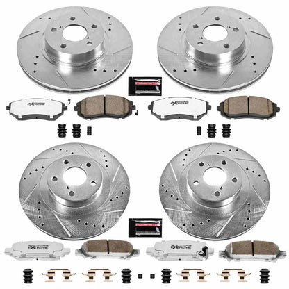 PowerStop Power Stop 03-06 Subaru Baja Front & Rear Z26 Street Warrior Brake Kit K2751-26