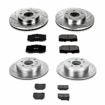 Power Stop 89-96 Nissan 300ZX Front & Rear Z23 Evolution Sport Brake Kit K2754