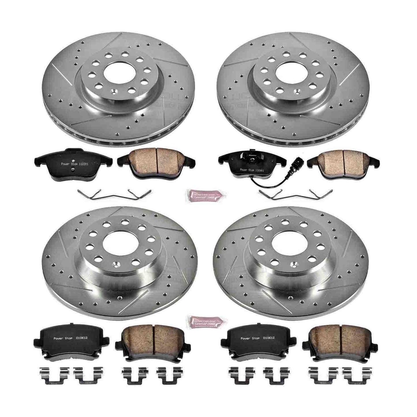 PowerStop Power Stop 09-10 Volkswagen Tiguan Front & Rear Z23 Evolution Sport Brake Kit K2757