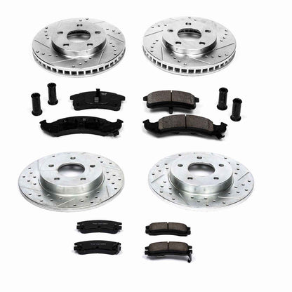 PowerStop Power Stop 95-96 Buick Riviera Front & Rear Z23 Evolution Sport Brake Kit K2761