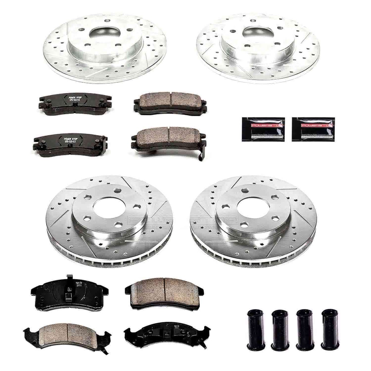 PowerStop Power Stop 92-93 Cadillac Eldorado Front & Rear Z23 Evolution Sport Brake Kit K2762