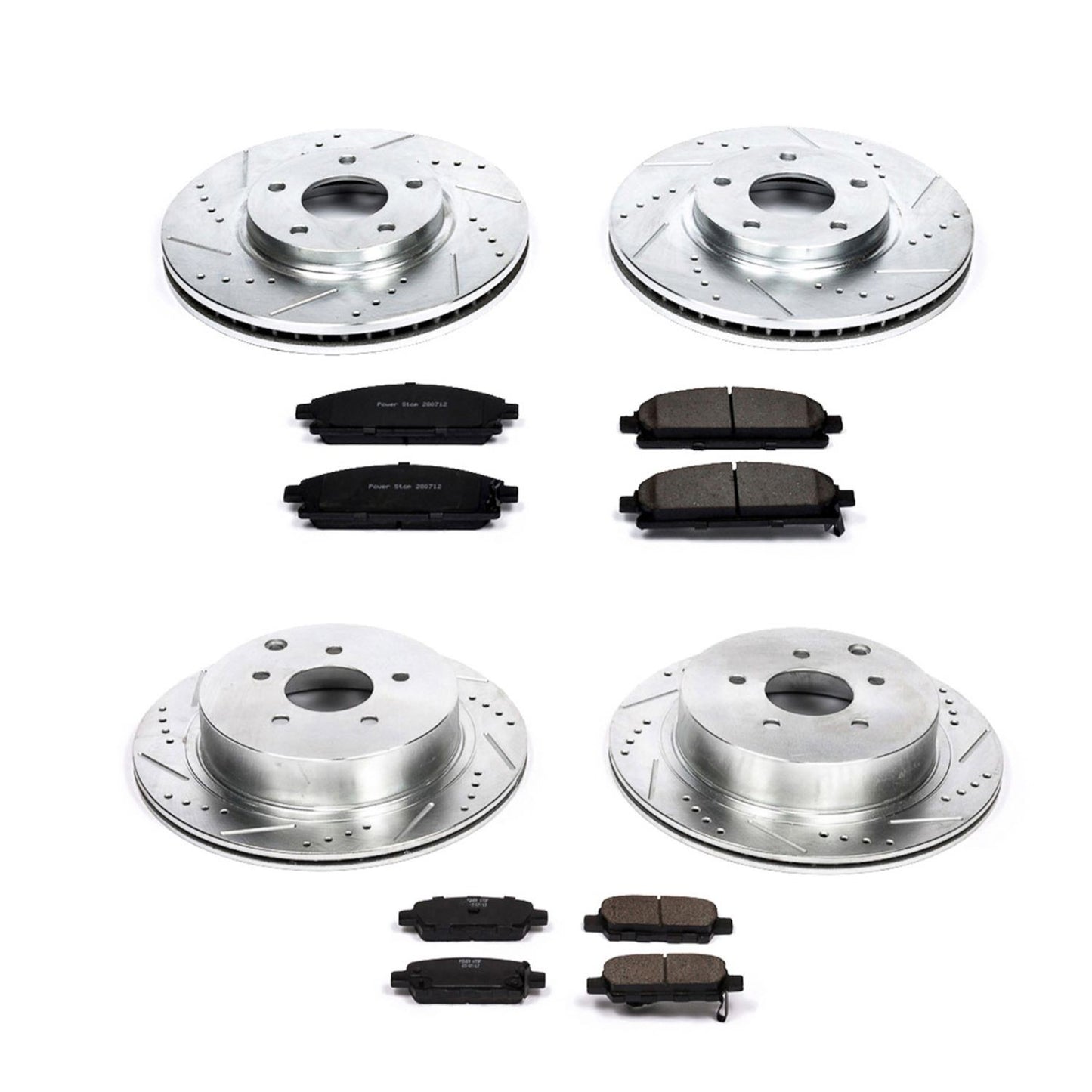 PowerStop Power Stop 04-09 Nissan Quest Front & Rear Z23 Evolution Sport Brake Kit K2766