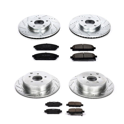 PowerStop Power Stop 04-09 Nissan Quest Front & Rear Z23 Evolution Sport Brake Kit K2766