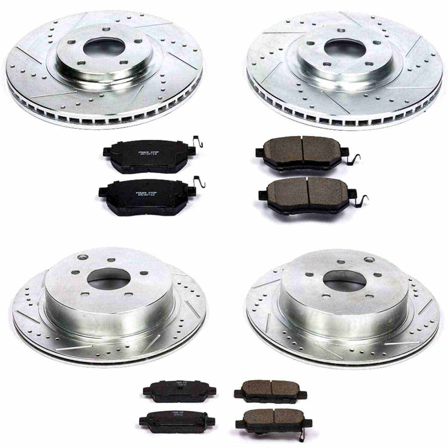 PowerStop Power Stop 03-05 Infiniti FX35 Front & Rear Z23 Evolution Sport Brake Kit K2767