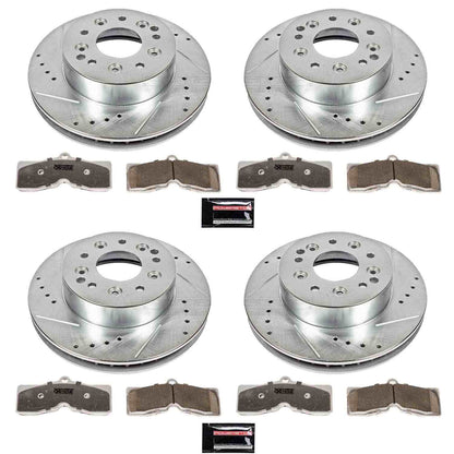 PowerStop Power Stop 1969 Chevrolet Camaro Front & Rear Z26 Street Warrior Brake Kit K2769-26