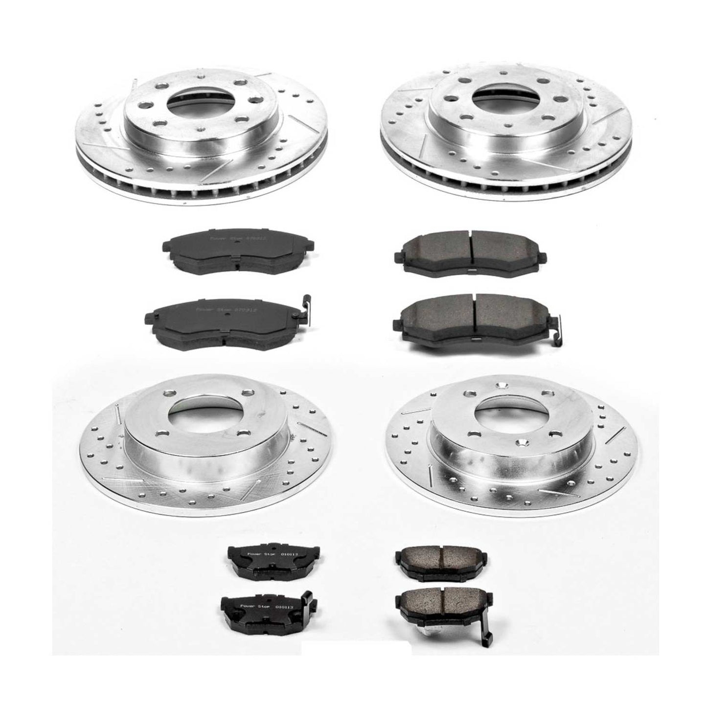 PowerStop Power Stop 98-01 Hyundai Elantra Front & Rear Z23 Evolution Sport Brake Kit K2778