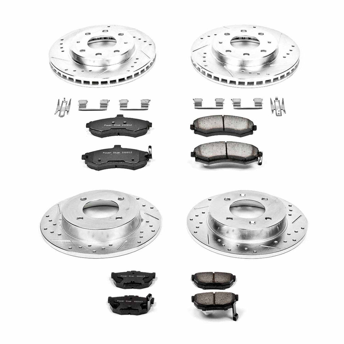 PowerStop Power Stop 02-05 Hyundai Elantra Front & Rear Z23 Evolution Sport Brake Kit K2779